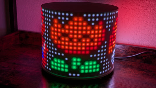 Pixel Art Lamp - Round