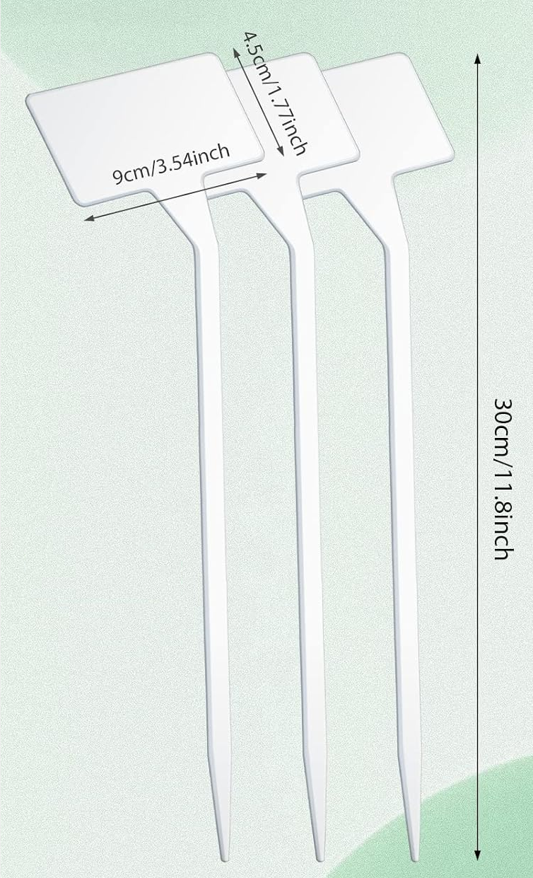 11.8 Inch Plastic Garden Smart-Label And Stakes